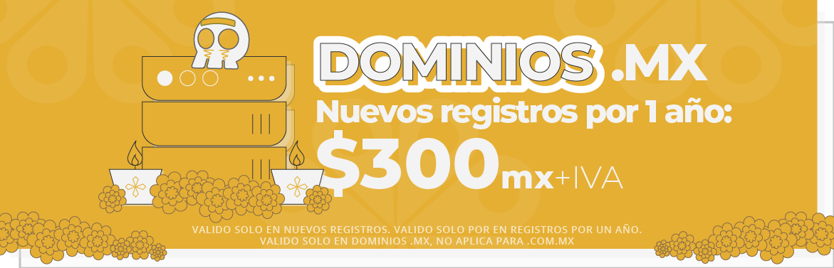 Promoción en nuevos registros .MX