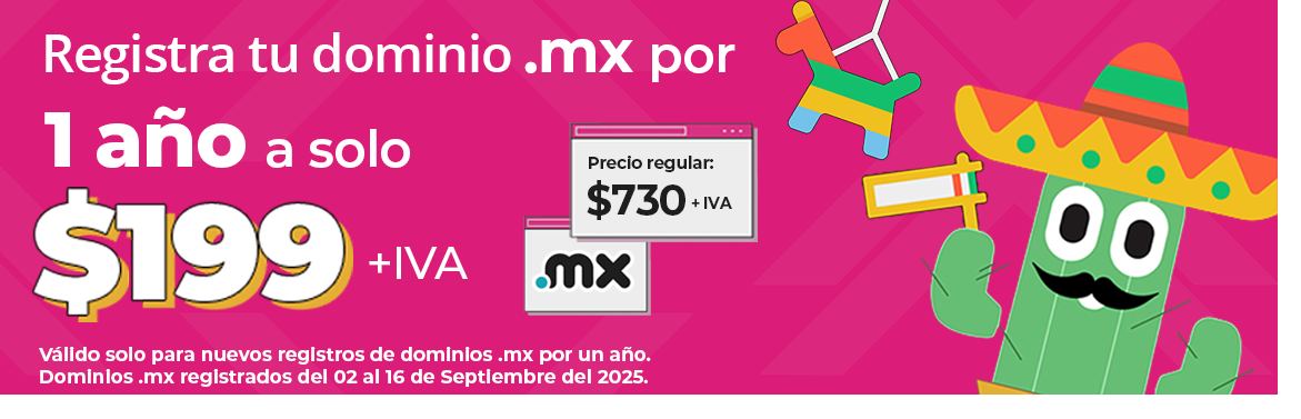 Promoción en nuevos registros .MX